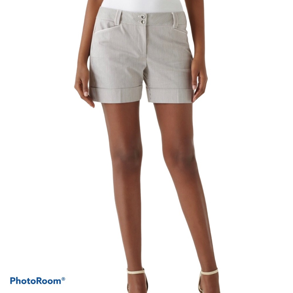 White House Black Market George Stripe Shorts
